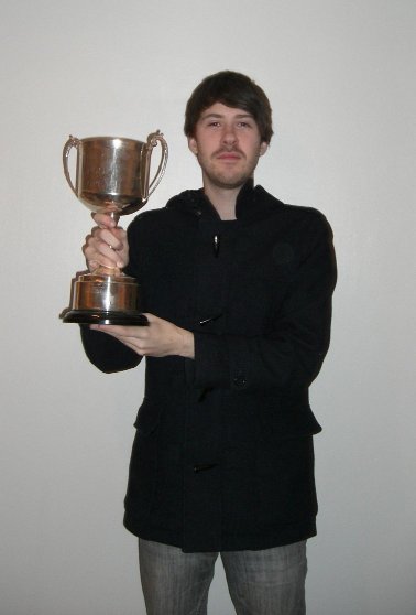 Ali with the trophy